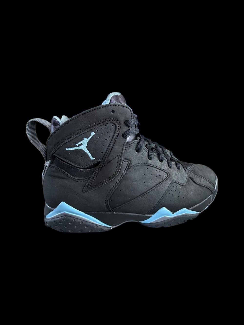 Air Jordan 7 Retro Chambray 2023 Black Blue Men’s Size 10.5